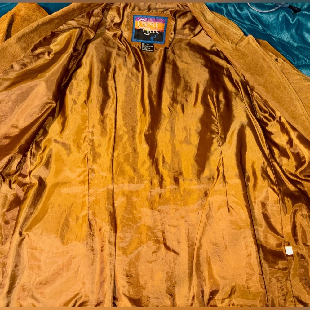 🌵CRIPPLE CREEK🌵WHISKEY FRINGE SUEDED LEATHER JACKET🌵 - Picture 6 of 12